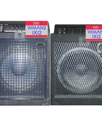 1X12 guitar speaker impulse response files (R) tribute to 1995 Pre-Fender® SWR® Workingman's 12 Combo™ 1 X 12 plus tweeter Guitar Amp Cabinet, which included the original 1X12 Celestion® K12T-200™ proprietary speaker and SWR® tweeter and 1X12 guitar speaker impulse response files (R) tribute to 2003 Fender®-era SWR® Workingman's 12 Combo™ 1 X 12 plus tweeter Guitar Amp Cabinet. which included the original 1X12 Fender® unlabelled proprietary speaker and SWR® tweeter
