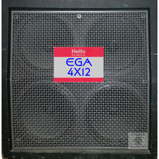 Dr Bonkers Guitar Cab-Oddities™ Volume 10: EGA 4X12 Guitar Cab IR impulse response IR files based on 2008 Engl® 4X12 E 412 Vintage Cab™ HRB 6238 240w Angled Guitar Amp Cab. This cabinet included the original 4X12 Celestion® G12-V30™ T3908 made in Ipswich, England speakers front view.