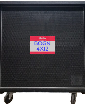 Front view of Dr Bonkers Guitar Cab-Oddities™ Volume 21: BOGN 4X12 Guitar Cab impulse response (IR) cab pack based on 2008 Bogner Amplification® Uberkab 412STU™ 210w Straight 4X12 Guitar Amp Cab. This cabinet included the 2 Celestion® Vintage 30™ (G12-V30™) 30w 8ohm 12 inch (TR & BL positions) and Celestion® G12-T75™ 75w 8ohm 12 inch (TL & BR positions) speakers manufactured in Ipswitch, England. Available in Fractal Audio and WAV file formats.