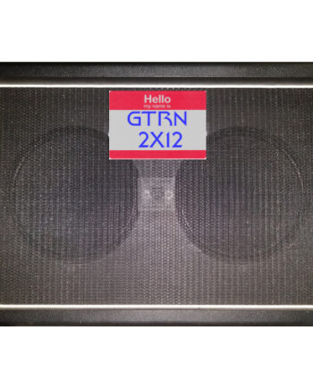 Front Cab detail view of 2X12 GTRN Guitar Cab IR (impulse response) pack based upon 2001 Guytron® GT212-OB™ 2x12 120w Guitar Cab with 2 AlNiCo magnet Fane® Alnico-12™ 12 inch 8 Ohm speaker impulse response (IR) files. Impulse response (IR) cab files available in Fractal Audio file and various WAV file formats.